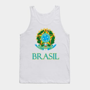 Brasil (Brazil) - Brazilian Coat of Arms Design Tank Top